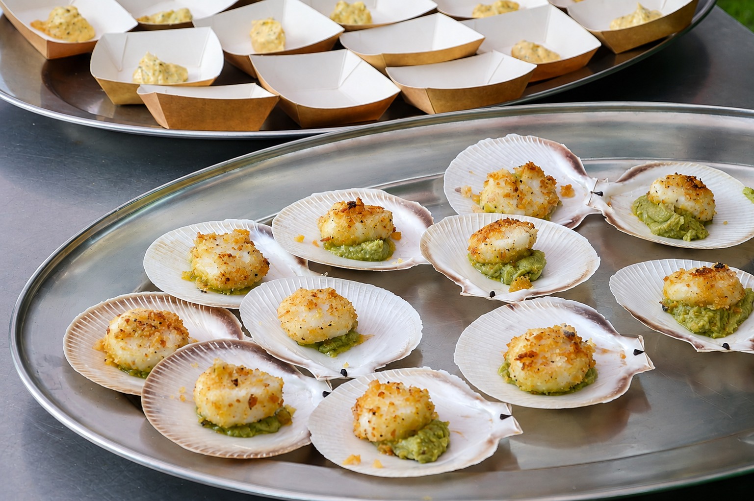 Food served at the Long Table Lunch
